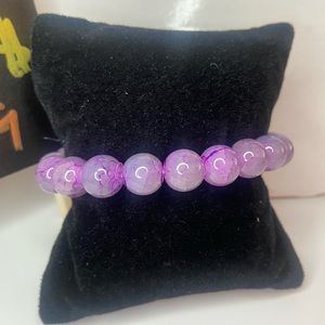 NEW Lavendar chakra elastic band healing bracelet